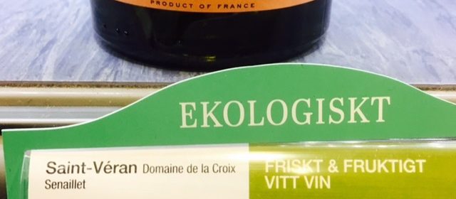Saint-Veran vin etiketten
